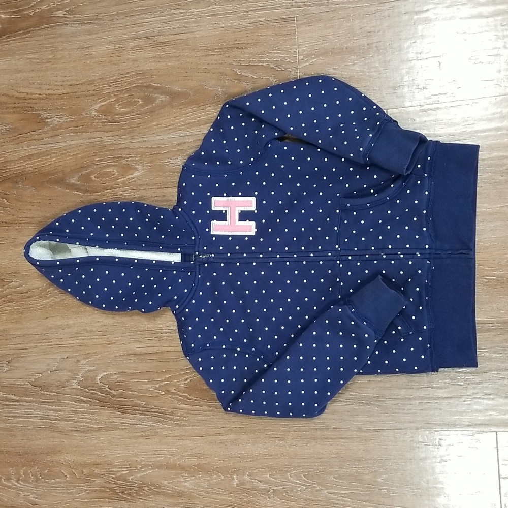 (M) Tommy Hilfiger Youth Girls Warm Fall Cozy Outdoor Fleece Lined Hoodie Comfy